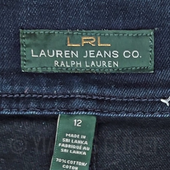 Lauren Ralph Lauren Women's 12 Dark Modern Jeggings/Leggings - Picture 6 of 8